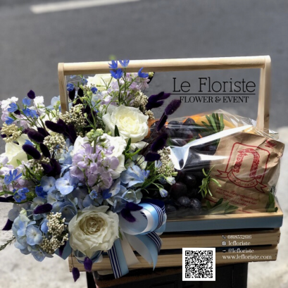 กระเช้าผลไม้พรีเมี่ยมเพื่อสุขภาพ Le Floriste ของขวัญผู้ใหญ่ จัดส่ง (รูปที่ 140