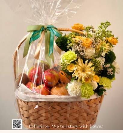 กระเช้าผลไม้พรีเมี่ยมเพื่อสุขภาพ Le Floriste ของขวัญผู้ใหญ่ จัดส่ง (รูปที่ 58