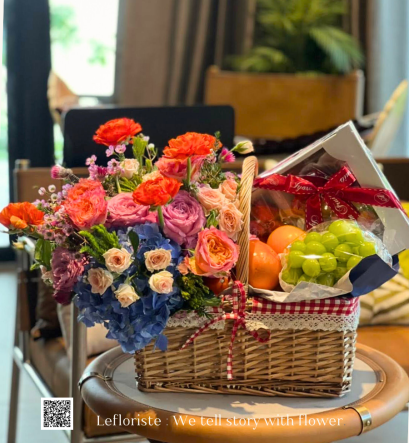 กระเช้าผลไม้พรีเมี่ยมเพื่อสุขภาพ Le Floriste ของขวัญผู้ใหญ่ จัดส่ง (รูปที่ 51