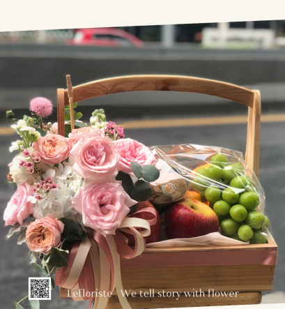 กระเช้าผลไม้พรีเมี่ยมเพื่อสุขภาพ Le Floriste ของขวัญผู้ใหญ่ จัดส่ง (รูปที่ 38