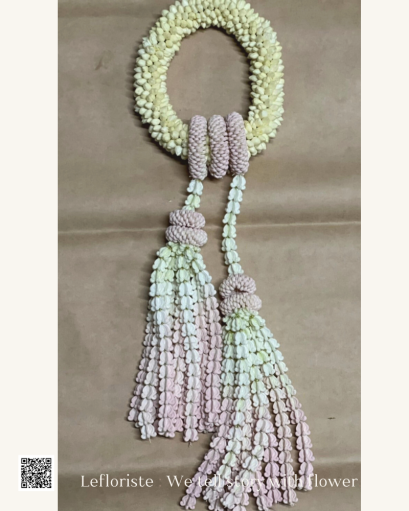 มาลัยดอกไม้สด Be Love พวงมาลัยดอกไม้สดร้อยปราณีต LeFloriste  มาลัยดอกไม้สดพรีเมียม สื่อความรักและความเคารพ