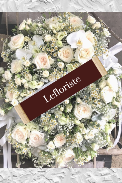 พวงหรีดดอกไม้สดพรีเมียม Le Floriste | บริการส่งด่วนถึงวัดทั่วกรุงเทพฯ | แสดงความอาลัยอย่างสง่างาม