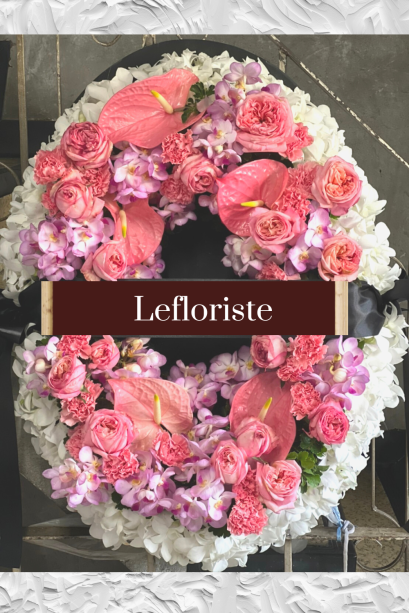 พวงหรีดดอกไม้สดพรีเมียม Le Floriste | บริการส่งด่วนถึงวัดทั่วกรุงเทพฯ | แสดงความอาลัยอย่างสง่างาม
