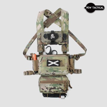 PEW Tactical Chest Pouch Front Panel Set MK3 MK4 For Chest Rig / 5.56 Mag  Pouch