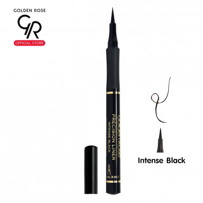 Golden Rose/ โกลเด้น โรส พรีซิชั่น ไลเนอร์ Precision Liner ปากกาพู่กัน เขียนขอบตา สี ดำสนิท กันน้ำ