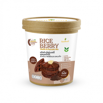 Riceberry Rice Flour Waffle & Pancake Mix (Real Cocoa)