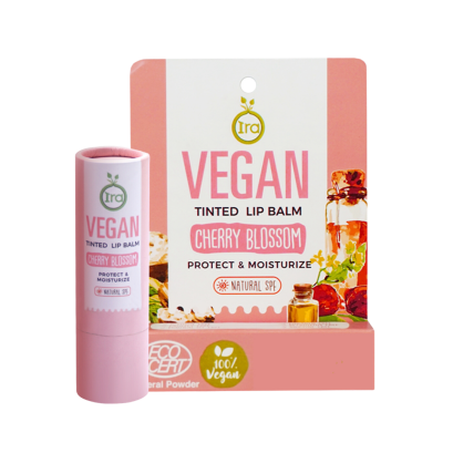 Vegan Tinted Lip Balm: Cherry Blossom