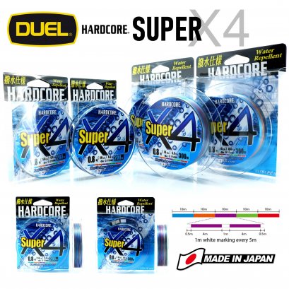 DUEL HC SUPER X4 PEถัก4เหมาะสำหรับงานตกหมึกโดยแท้