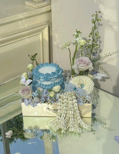 My sweet mother - Ivy Stand cake&garland