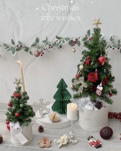 Mini Artificial Christmas tree wishes - Pine tree