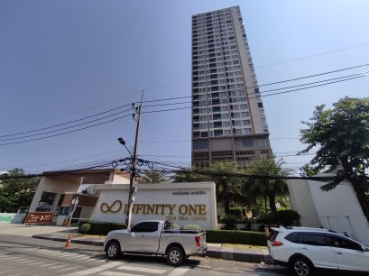 Sea & Mountain View!!! For sale Infinity One Condo Chonburi 42.45 sq m. 12A floor, corner room, next to Central Chonburi, 180 degree view