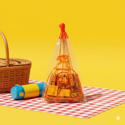 ปลาหวานเสียบไม้ วงกลม Satay Fish (round shape)12 ไม้