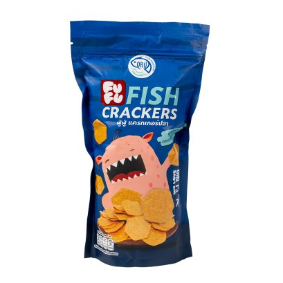 แครกเกอร์ปลา ฟู่ฟู่ รสดั้งเดิม น้ำหนัก 30กรัม (Fish Crackers Original Flavour)