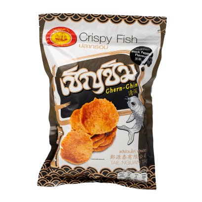 ปลากรอบ รสพริกไทยดำ Crispy fish (Black Pepper) 130 g