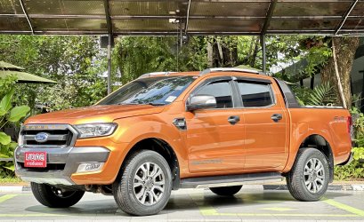 FORD RANGER D-CAB 3.2 WILDTRAK 4WD A/T 2015 สีส้ม (LL0343)  5-6