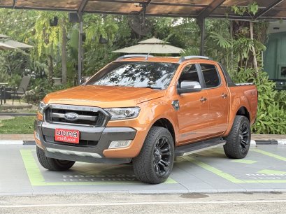 FORD RANGER D-CAB 3.2 WILDTRAK 4WD A/T 2018 สีส้ม (LP0077) 4-5
