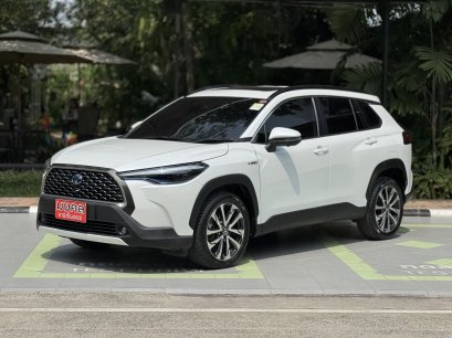 TOYOTA COROLLA CROSS 1.8 HYBRID PREMIUM SAFETY A/T 2020 สีขาว ( LP0112 ) 6-7
