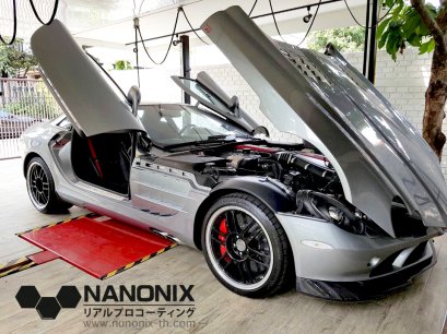 รีวิว ขัดฟื้นฟูสภาพสีรถ + เคลือบแก้ว รถเบนซ์ที่แพงที่สุดในโลก Mercedes-Benz SLR