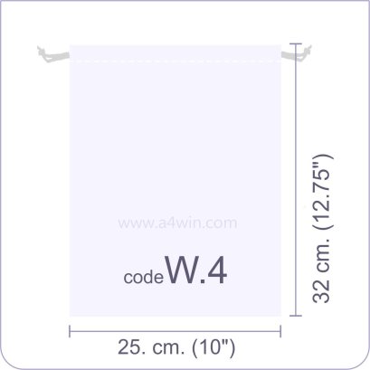 ถุงผ้า สปันบอนด์  หูรูด W4
