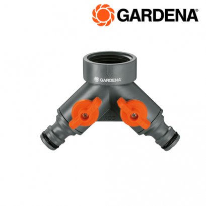 Gardena Hose Fittings Twin Tap Connector26.5 mm (G 3/4")