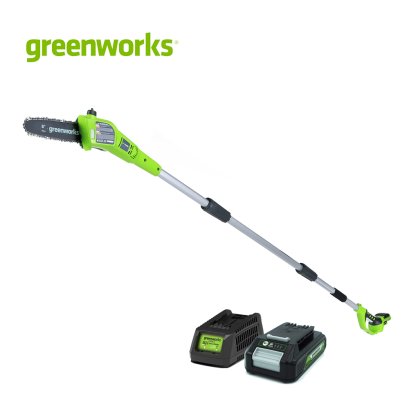 Greenworks Pole Saw 24V Including Battery and Chargere