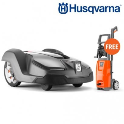 Husqvarna หุ่นยนต์ตัดหญ้าอัตโนมัติ รุ่น 430X แถมฟรี HUSQVARNA เครื่องฉีดน้ำแรงดันสูง PW125(มูลค่า 8,000 บาท)