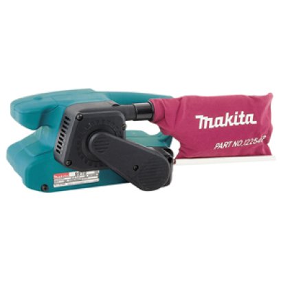 MAKITA เครื่องขัดกระดาษทรายสายพาน ขนาด 3X18 นิ้ว กำลังไฟ 650 วัตต์ รุ่น 9910 มีถุงเก็บฝุ่น ฉนวนสองชั้น มีระบบกำจัดฝุ่น (มากีต้า)