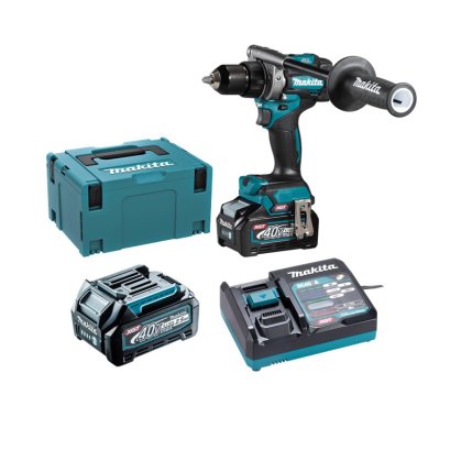 MAKITA สว่านไขควงไร้สาย 40 โวลต์ ขนาด 1/2 นิ้ว รุ่น DF001GD201 แรงบิดหมุน 125 นิวตันเมตร รวมแบตเตอรี่และแท่นชาร์จ (มากีต้า)