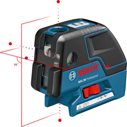 เลเซอร์กำหนดแนวเส้นและจุด BOSCH GCL 25 Professional