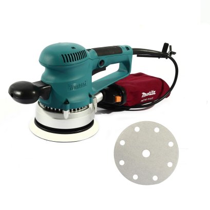 MAKITA เครื่องขัดกระดาษทรายกลมสั่นสุ่ม ขนาด 6 นิ้ว (150 มม. ) กำลังไฟ 310 วัตต์ รุ่น BO6030 ความเร็วการขัด 4,000 - 10,000 ครั้ง/นาที สามารถปรับรอบได้ (มากีต้า)