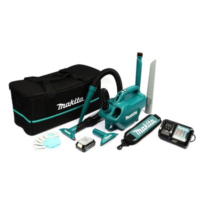 MAKITA เครื่องเป่า-ดูดไร้สาย 12 โวลต์ ถุงผ้าเก็บฝุ่น 500 มล. รุ่น CL121DWA แรงดันลมสูงสุด 4.6 KPA ปรับความเร็วได้ 3 ระดับ รวมแบตเตอรี่-แท่นชาร์จ (มากีต้า)