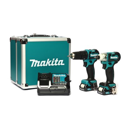 ชุด มากีต้า (MAKITA) COMBO KIT รุ่น CLX205SX2 ประกอบด้วย สว่านกระแทกไร้สาย 12VMAX ขนาด 10 มม. รุ่น HP332DZ สว่านอิมแพคไร้สาย 12VMAX รุ่น TD111DZ พร้อมแบตเตอรี่ 2 ก้อน และแท่นชาร์จ