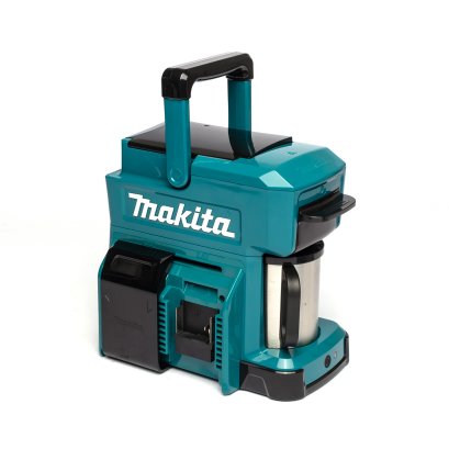 MAKITA เครื่องชงกาแฟไร้สาย 12/18 โวลต์ บรรจุน้ำ 240 มล. รุ่น DCM501Z ใช้ได้กับ Cafe Pod / เมล็ดกาแฟคั่วบด ไม่รวมแบตเตอรี่ - แท่นชาร์จ (มากีต้า)