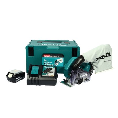 MAKITA เครื่องตัดกระเบื้องไร้สาย 18 โวลต์ ขนาด 5 นิ้ว รุ่น DCC500RTJ ความเร็วรอบตัวเปล่า 8,800 รอบ/นาที ไม่รวมใบตัด รวมแบตเตอรี่และแท่นชาร์จ (มากีต้า)