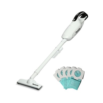 MAKITA เครื่องดูดฝุ่นไร้สาย 18 โวลต์ ที่เก็บฝุ่น 650 มล. รุ่น DCL182FZW แรงดันลมสูงสุด 5.4 KPA ปรับความเร็วได้ 2 ระดับ สีขาว ไม่รวมแบตเตอรี่-แท่นชาร์จ (มากีต้า)