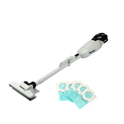 MAKITA เครื่องดูดฝุ่นไร้สาย 18 โวลต์ รุ่น DCL285FZW ถุงกระดาษเก็บฝุ่น 500/300 มล. แรงดันลมสูงสุด 15.5 kPa ปรับได้ 4 ระดับ ถุงเก็บสีขาว ไม่รวมแบตเตอรี่-แท่นชาร์จ (มากีต้า)
