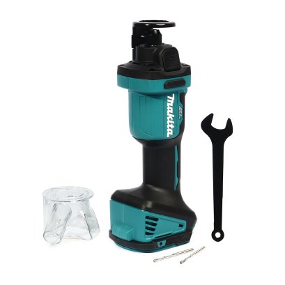 เครื่องคว้านรูฝ้าไร้สาย มากีต้า (MAKITA) รุ่น DCO181Z แบตเตอรี่ 18 โวลต์ BLmotor-AWS ความสามารถในการตัดกว้าง 3 มม./6 มม. (1/8 นิ้ว / 1/4 นิ้ว) ความเร็วรอบตัวเปล่า 32,000 รอบ/นาที ปรับระดับได้อย่างง่ายดาย มีระบบเบรกไฟฟ้า (ไม่รวมแบตเตอรี่และแท่นชาร์จ)