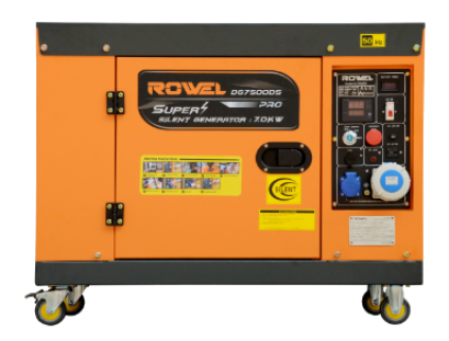 เครื่องกำเนิดไฟฟ้า ROWEL ดีเซล รุ่น RW-DE-DG7500DS แบบปิด 7.0KW