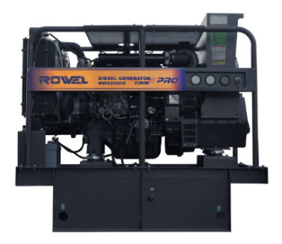 เครื่องกำเนิดไฟฟ้า ROWEL ดีเซล รุ่น RW-DE-RW22000D แบบเปิด 22KW 220V
