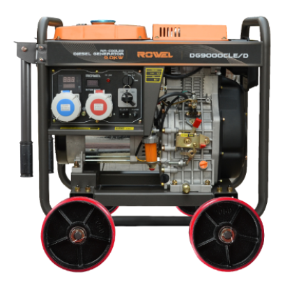เครื่องกำเนิดไฟฟ้า ROWEL ดีเซล รุ่น DG9000CLE/D แบบเปิด 9.0KW 1PH 220V/3PH 380V