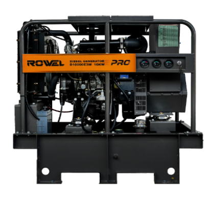 เครื่องกำเนิดไฟฟ้า ROWEL ดีเซล รุ่น RW-DE-D10000E3W แบบเปิด 10KW.
