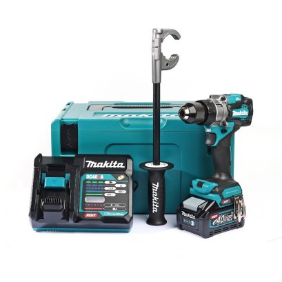 MAKITA สว่านไขควงไร้สาย 40 โวลต์ ขนาด 1/2 นิ้ว รุ่น DF001GM101 แรงบิดหมุน 125 นิวตันเมตร รวมแบตเตอรี่และแท่นชาร์จ (มากีต้า)