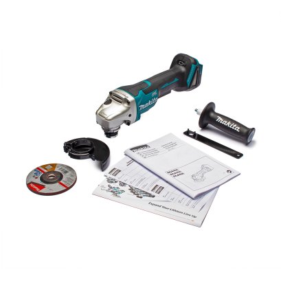 MAKITA เครื่องเจียไร้สาย 18 โวลต์ ขนาด 4 นิ้ว รุ่น DGA405Z ความเร็วรอบตัวเปล่า 8,500 รอบ/นาที ไม่รวมแบตเตอรี่และแท่นชาร์จ (มากีต้า)