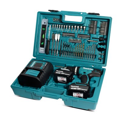 MAKITA สว่านกระแทกไร้สาย 18 โวลต์ ขนาด 13 มม. (1/2 นิ้ว) รุ่น DHP453FX13 แรงบิดหมุน 38 นิวตันเมตร รวมแบตเตอรี่-แท่นชาร์จ (มากีต้า)
