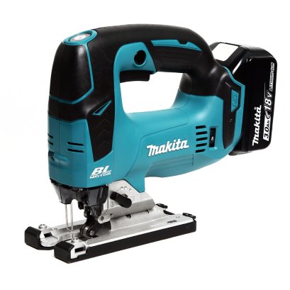 MAKITA เลื่อยจิกซอไร้สาย 18 โวลต์ รุ่น DJV182RFE ความยาวช่วงชัก 1 นิ้ว รวมแบตเตอรี่และแท่นชาร์จ (มากีต้า)