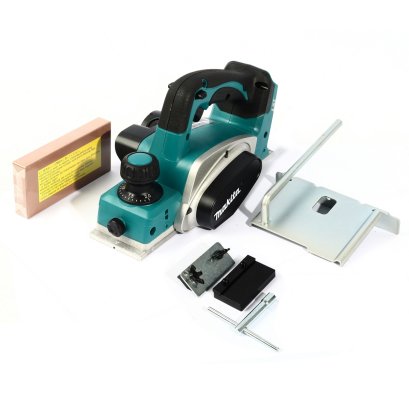 MAKITA กบไสไม้ไร้สาย 18 โวลต์ รุ่น DKP180Z ขนาด 82 มม. (3-1/4&quot;) ความลึกของการไส 2 มม. ความเร็วรอบ 15,000 RPM ไม่รวมแบตเตอรี่-แท่นชาร์จ (มากีต้า)