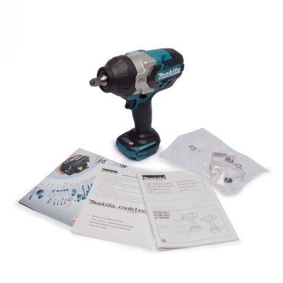 MAKITA เครื่องขันบล๊อกไร้สาย 18 โวลต์ 1/2 นิ้ว รุ่น DTW-1002Z แรงบิดสูงสุด 1,000 นิวตันเมตร ไม่รวมแบตเตอรี่และแท่นชาร์จ (มากีต้า)