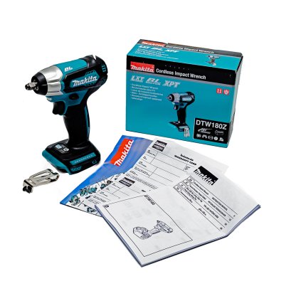 MAKITA เครื่องขันบล๊อกไร้สาย 18 โวลต์ 3/8 นิ้ว รุ่น DTW180Z แรงบิดสูงสุด 180 นิวตันเมตร ไม่รวมแบตเตอรี่และแท่นชาร์จ (มากีต้า)
