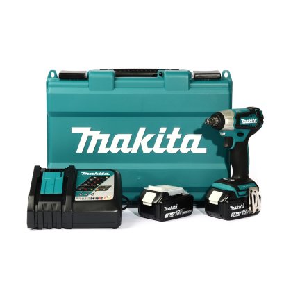 MAKITA เครื่องขันบล๊อกไร้สาย 18 โวลต์ 1/2 นิ้ว รุ่น DTW181RFE แรงบิดสูงสุด 210 นิวตันเมตร รวมแบตเตอรี่และแท่นชาร์จ (มากีต้า)