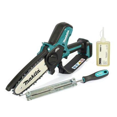 MAKITA เลื่อยโซ่ไร้สาย 18 โวลต์ 6 นิ้ว รุ่น DUC150Z ความเร็วโซ่สูงสุด 8.0 เมตร/ วินาที ถังน้ำมัน 55 มล. มอเตอร์ BL ไม่รวมแบตเตอรี่-แท่นชาร์จ (มากีต้า)